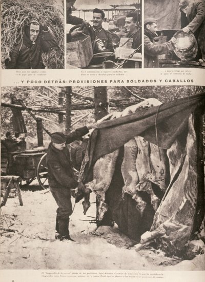 Provisions for Soldiers and Troops on the Eastern Front, from 